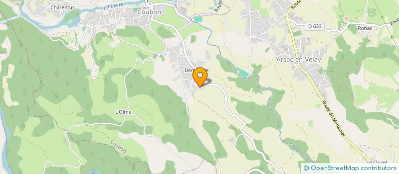 localisation de l'entreprise ASSOCIATION DES CAVALIERS DE L'ECURIE DE LA BRUYERE  BLAVOZY