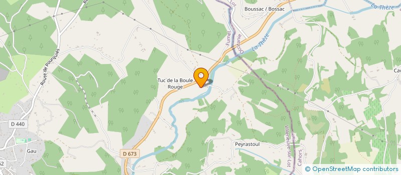 localisation de l'entreprise ASSOCIATION DES CAVALIERS DE LA THEZE  FUMEL