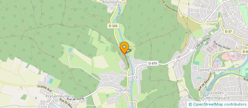 localisation de l'entreprise ASSOCIATION DES CAVALIERS DE LA VALLEE DU RUPT  DUNG