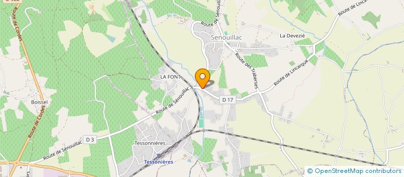 localisation de l'entreprise ASSOCIATION DES CAVALIERS DE SAUT D'OBSTACLES D'OCCITANIE  SENOUILLAC