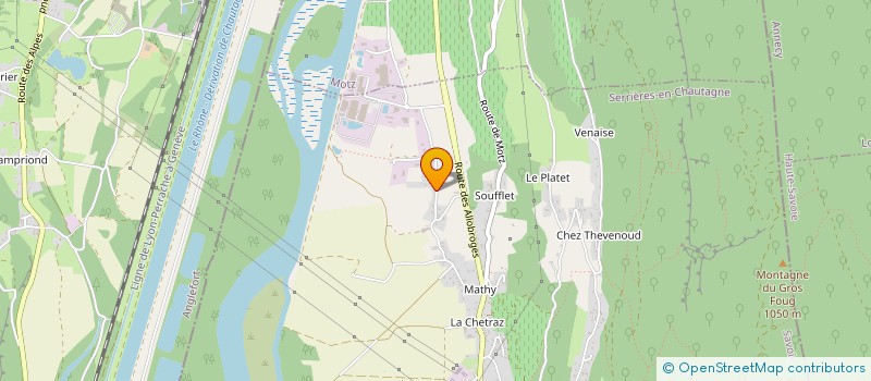 localisation de l'entreprise ASSOCIATION DES CAVALIERS DES 2 VALLEES  SERRIERES-EN-CHAUTAGNE