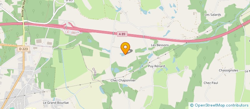 localisation de l'entreprise ASSOCIATION DES CAVALIERS DES ECURIES DE LA CARTE  ORLEAT