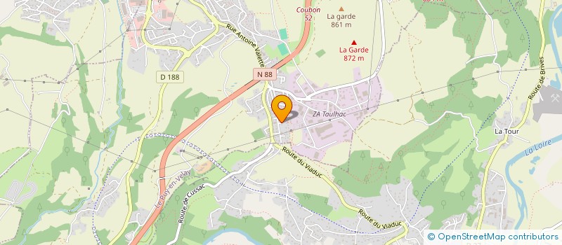 localisation de l'entreprise ASSOCIATION DES CAVALIERS DU CEPC DE VOURZAC à LE PUY-EN-VELAY