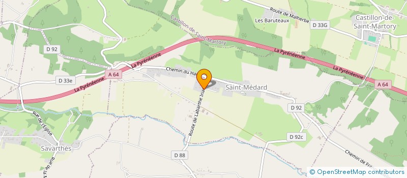 localisation de l'entreprise ASSOCIATION DES CAVALIERS DU CLOS DE CESAME  SAINT-MEDARD