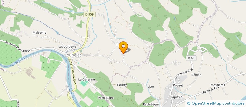 localisation de l'entreprise ASSOCIATION DES CAVALIERS DU COS  L'HONOR-DE-COS