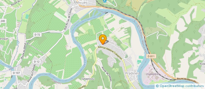 localisation de l'entreprise ASSOCIATION DES CAVALIERS INDEPENDA  PRADINES