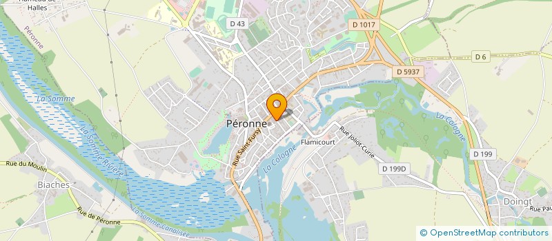 localisation de l'entreprise ASSOCIATION  DES CAVALIERS PICARDS  PERONNE