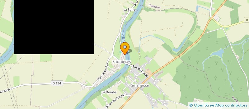 localisation de l'entreprise ASSOCIATION DES CAVALIERS WORKING EQUITATION BOURGOGNE FRANCHE COMTE  SAUNIERES