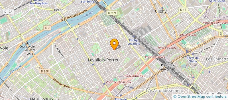 localisation de l'entreprise ASSOCIATION DES CCI DES OUTRE MER à LEVALLOIS-PERRET