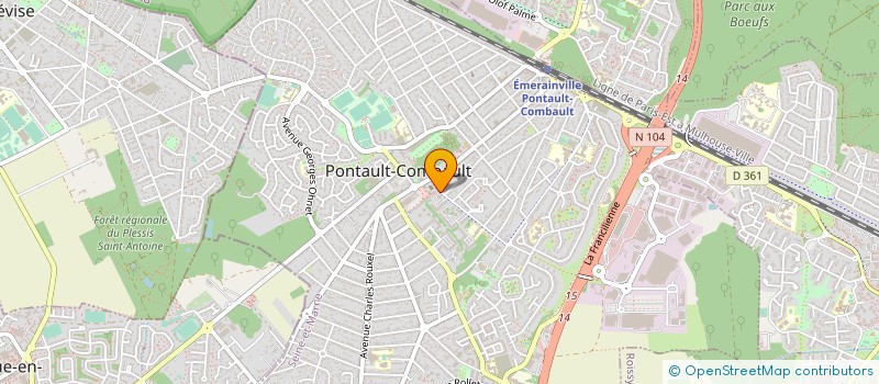 localisation de l'entreprise ASSOCIATION DES CENTRES SOCIAUX ET CULTURELS DE PONTAULT-COMBAULT à PONTAULT-COMBAULT