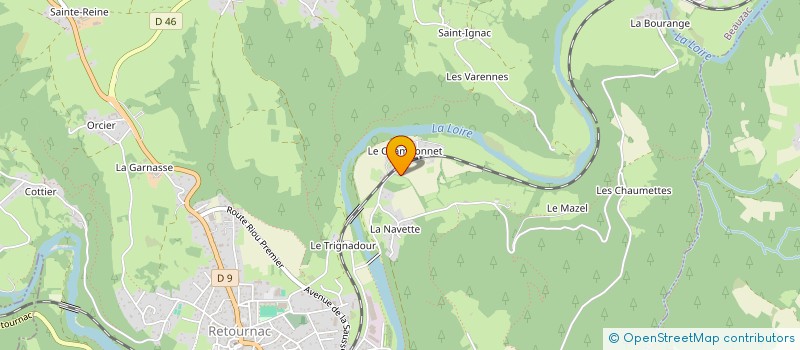 localisation de l'entreprise ASSOCIATION DES CES'ARTS à RETOURNAC