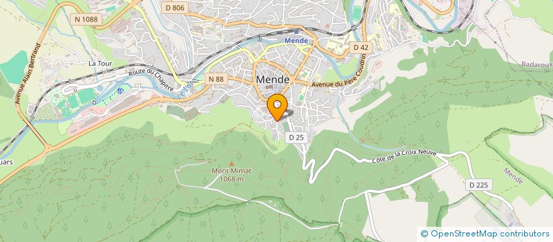 localisation de l'entreprise ASSOCIATION DES CHANTIERS DE FOUILLE ET DE RESTAURATION DE LA LOZERE à MENDE