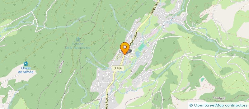 localisation de l'entreprise ASSOCIATION  DES CHARMILLES  LE MENIL