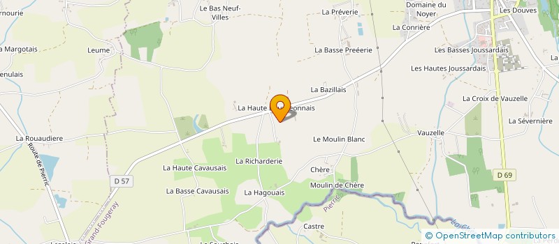 localisation de l'entreprise ASSOCIATION DES CHASSEURS à LA DOMINELAIS