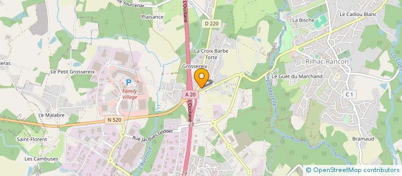localisation de l'entreprise ASSOCIATION DES CHASSEURS A L'ARC 87 à LIMOGES