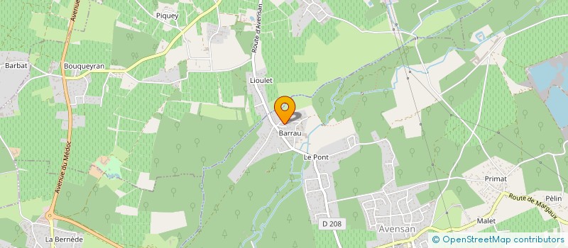 localisation de l'entreprise ASSOCIATION DES CHASSEURS A L'ARC MEDOCAINS  AVENSAN