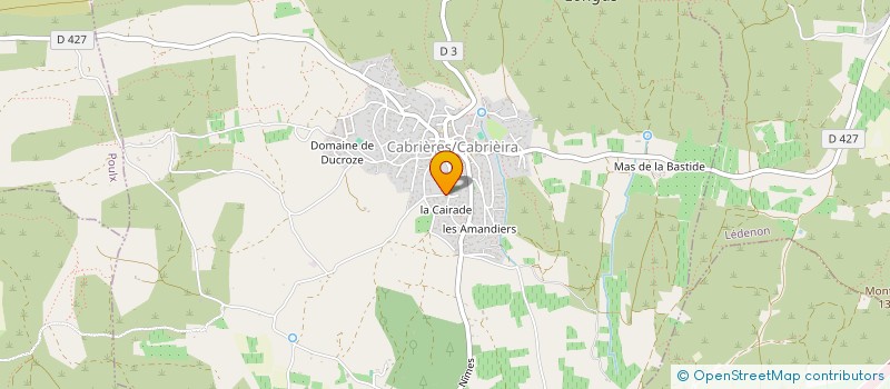 localisation de l'entreprise ASSOCIATION DES CHASSEURS AUX SANGLIERS VALLIGUIERES SAINT HILAIRE D'OZILHAN  VALLIGUIERES