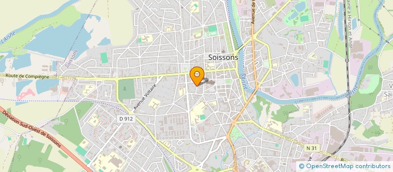 localisation de l'entreprise ASSOCIATION DES CHASSEURS DE L'UNITE DE GESTION DE SAINT-GOBAIN à SOISSONS