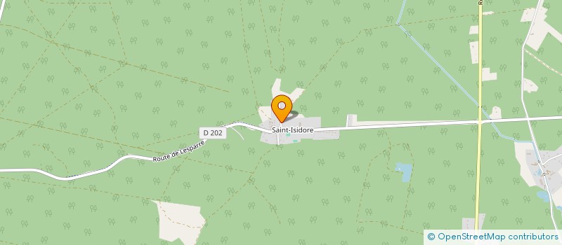 localisation de l'entreprise ASSOCIATION DES CHASSEURS DE LA FORET DU FLAMAND  NAUJAC-SUR-MER