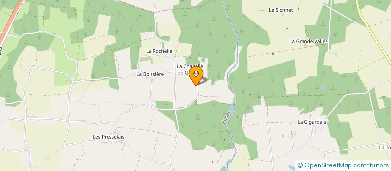 localisation de l'entreprise ASSOCIATION DES CHASSEURS DE LA FRERIE EN RENAC  RENAC