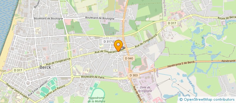 localisation de l'entreprise ASSOCIATION DES CHASSEURS DE LA MOLLIERE  BERCK