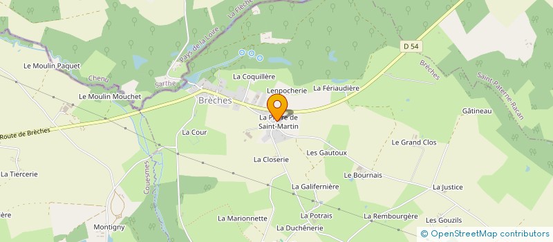 localisation de l'entreprise ASSOCIATION DES CHASSEURS DE LA PIERRE à CHATEAU LA VALLIERE