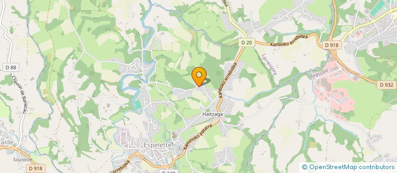 localisation de l'entreprise ASSOCIATION DES CHASSEURS DE LA VALLEE DE BAIGORRY  BANCA