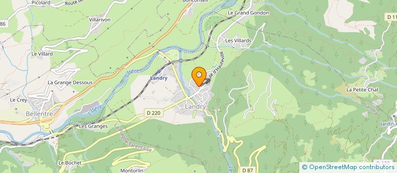 localisation de l'entreprise ASSOCIATION DES CHASSEURS DE LANDRY ' L'ALIET '  LANDRY