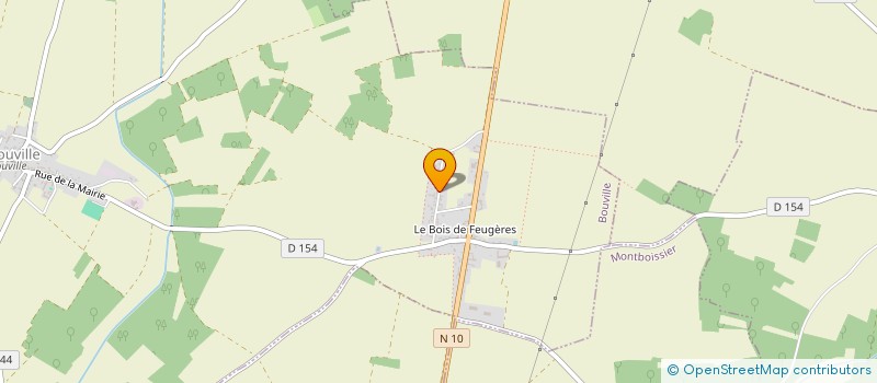 localisation de l'entreprise ASSOCIATION DES CHASSEURS DU BOIS-DE-FOUGERES à BOUVILLE