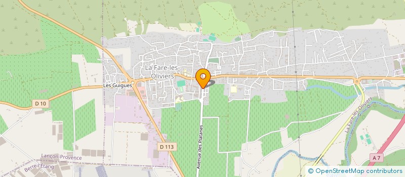 localisation de l'entreprise ASSOCIATION DES CHASSEURS DU CASTELLAS  LA FARE-LES-OLIVIERS