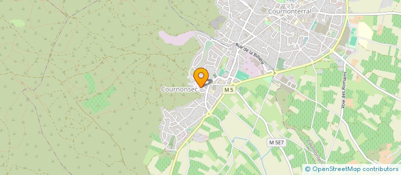 localisation de l'entreprise ASSOCIATION DES CHASSEURS ET PROPRIETAIRES DE COURNONTERRAL ET DE PROTECTION DE L'ENVIRONNEMENT à COURNONTERRAL