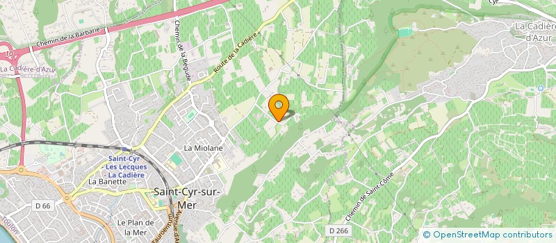localisation de l'entreprise ASSOCIATION DES CHASSEURS ET PROPRIETAIRES DE SAINT CYR ET BANDOL à SAINT-CYR-SUR-MER