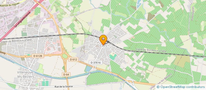 localisation de l'entreprise ASSOCIATION DES CHASSEURS ET PROPRIETAIRES DE VILLENEUVE-LES-BEZIERS  VILLENEUVE-LES-BEZIERS