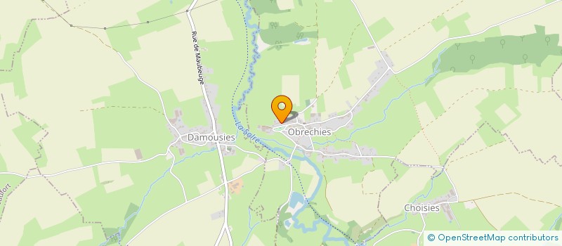 localisation de l'entreprise ASSOCIATION DES CHASSEURS FORET DE MORMAL LOT N. 7  OBRECHIES