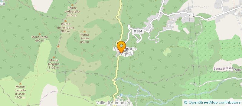 localisation de l'entreprise ASSOCIATION DES CHASSEURS L'ALTORE à CERVIONE