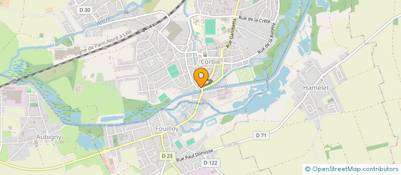 localisation de l'entreprise ASSOCIATION DES CHASSEURS RESIDANTS DANS LA COMMUNE D'AUBIGNY  AUBIGNY