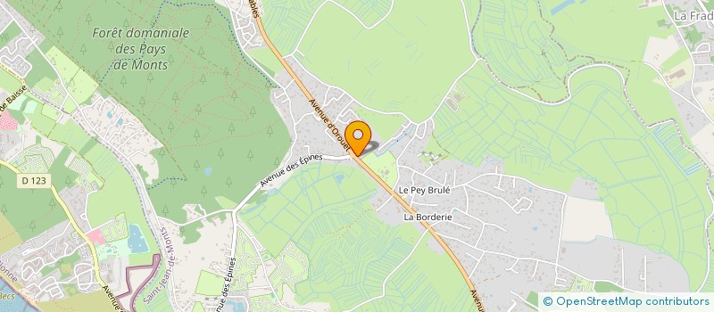 localisation de l'entreprise ASSOCIATION DES CHASSEURS SAINT-HUBERT D'OROUET  SAINT-JEAN-DE-MONTS