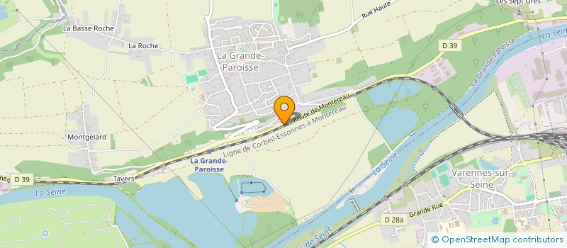 localisation de l'entreprise ASSOCIATION DES CHEFS D'ENTREPRISES DU SUD SEINE ET MARNE  CANNES-ECLUSE