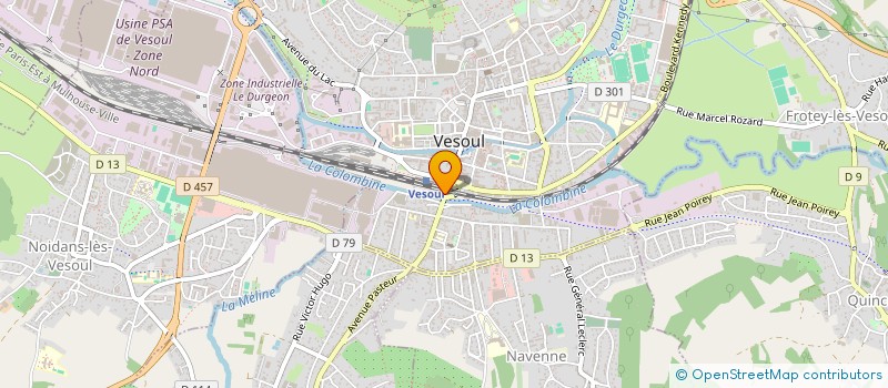 localisation de l'entreprise ASSOCIATION DES CHEMINOTS DE VESOUL ET SES ENVIRONS  VESOUL