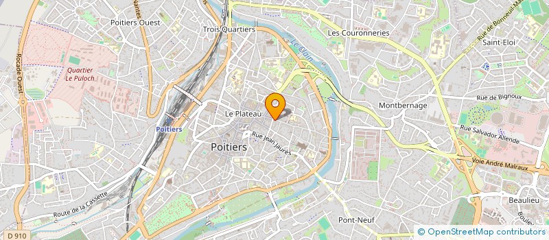 localisation de l'entreprise ASSOCIATION DES CHERCHEURS ET DES ETUDIANTS CHINOIS A POITIERS à POITIERS