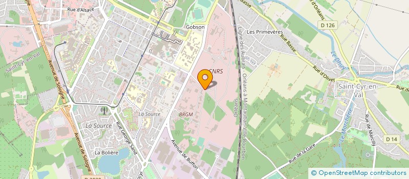 localisation de l'entreprise ASSOCIATION DES CHERCHEURS FRANCOPHONES EN GEOCHIMIE ORGANIQUE (FROGS) à ORLEANS