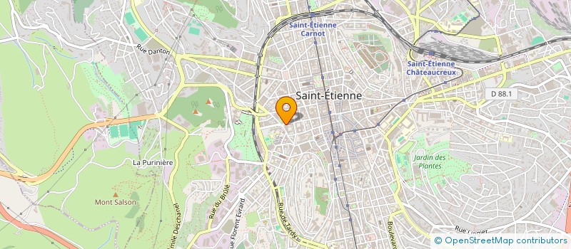 localisation de l'entreprise ASSOCIATION DES CHERCHEURS INDEPENDANTS ET D'ASSISTANCE AUX POPULATIONS  SAINT-ETIENNE