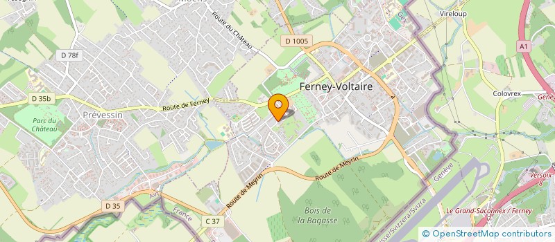 localisation de l'entreprise ASSOCIATION DES CHINOIS DU PAYS DE GEX à FERNEY-VOLTAIRE