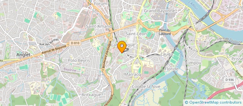 localisation de l'entreprise ASSOCIATION DES CHOEURS DE L'ORCHESTRE REGIONAL BAYONNE COTE BASQUE à BAYONNE