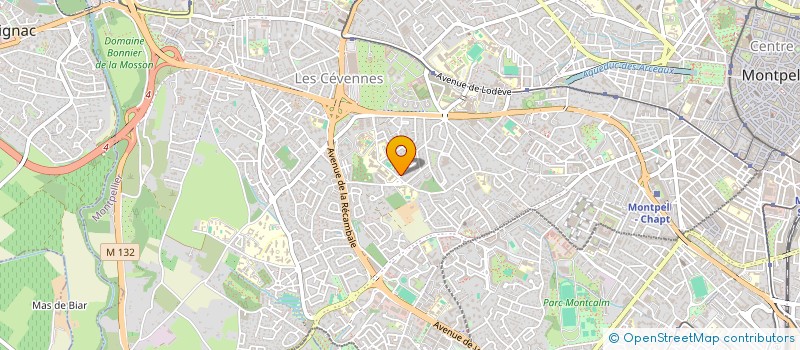 localisation de l'entreprise ASSOCIATION DES CHOEURS DU LANGUEDOC à MONTPELLIER