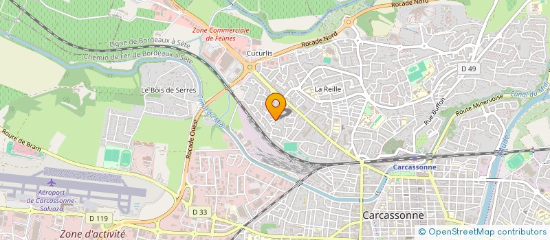 localisation de l'entreprise ASSOCIATION DES CHOEURS ST LOUIS  CARCASSONNE