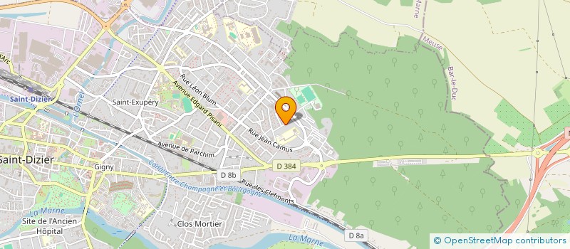 localisation de l'entreprise ASSOCIATION DES CHOMEURS DU TRIANGLE à SAINT-DIZIER