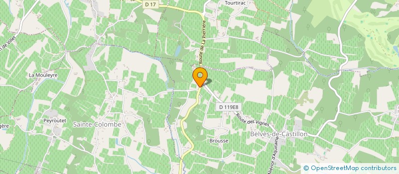 localisation de l'entreprise ASSOCIATION DES CINEASTES EUROPEENS  BELVES-DE-CASTILLON