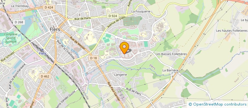localisation de l'entreprise ASSOCIATION DES CITOYENS DES QUARTIERS SAINT - MICHEL ET SAINT- SAUVEUR à FLERS
