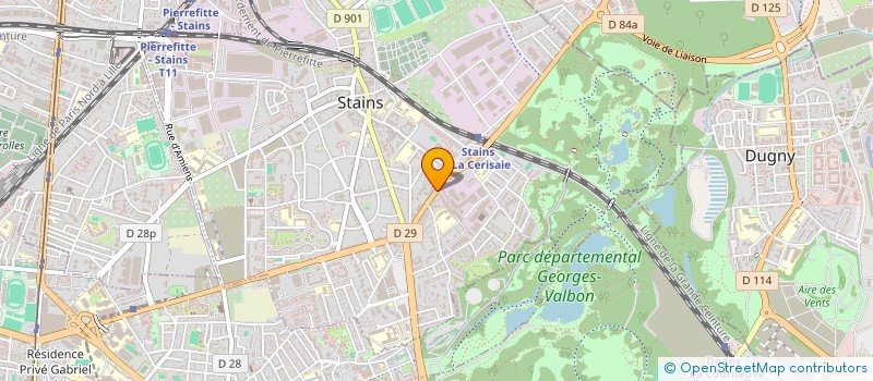 localisation de l'entreprise ASSOCIATION DES CITOYENS DU GLOBE à STAINS